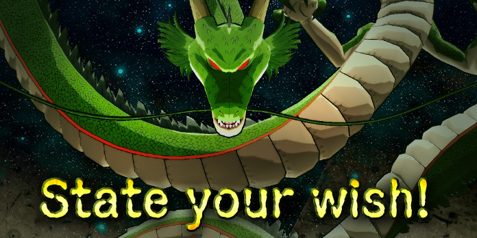 It's our 2nd anniversary! Come forth, Shenron! Grant our ...