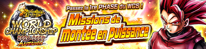 Terminez les missions et préparez-vous pour le « WORLD CHAMPIONSHIP 2026-2027 » !