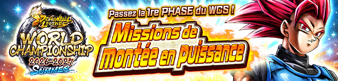Terminez les missions et préparez-vous pour le « WORLD CHAMPIONSHIP 2026-2027 » !